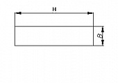 Заглушка ложемента B=100, H=40 мм PVC серая